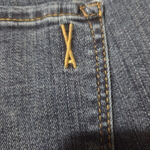 Vintage America WomensBlue Denim Jeans with Gold Stitching,New Size 6R